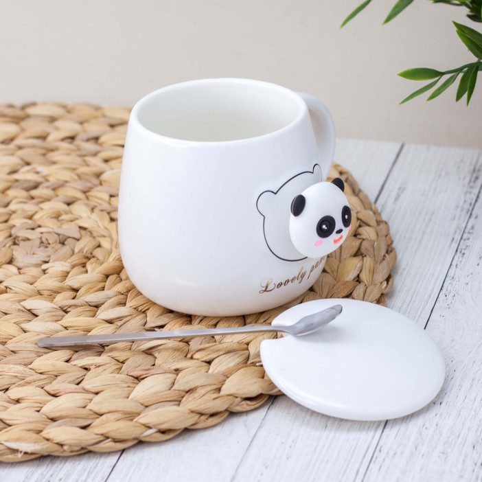 Кружка "Head panda", white (420 ml) 