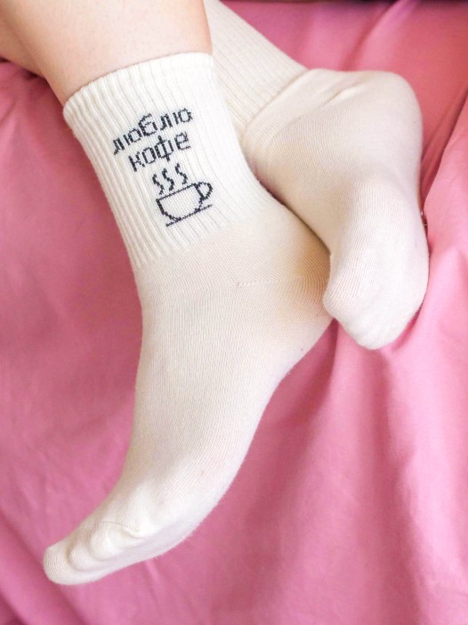 Носки женские &quot;Люблю кофе&quot;, р. 35-40 