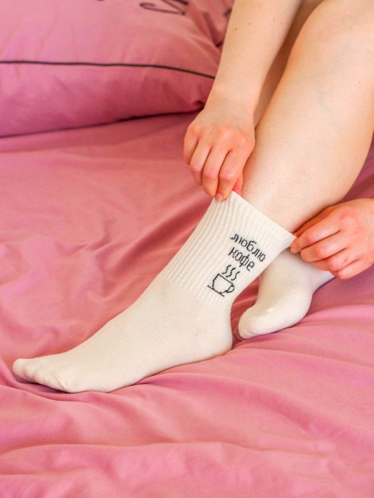 Носки женские &quot;Люблю кофе&quot;, р. 35-40 