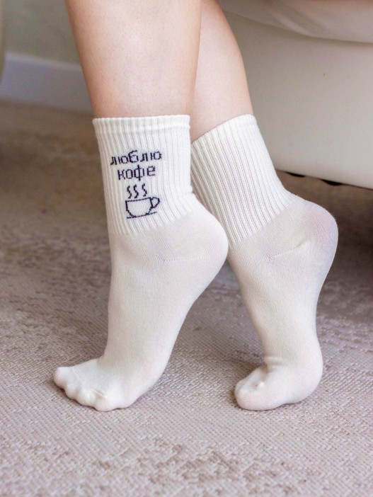 Носки женские &quot;Люблю кофе&quot;, р. 35-40 