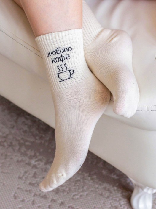 Носки женские &quot;Люблю кофе&quot;, р. 35-40 