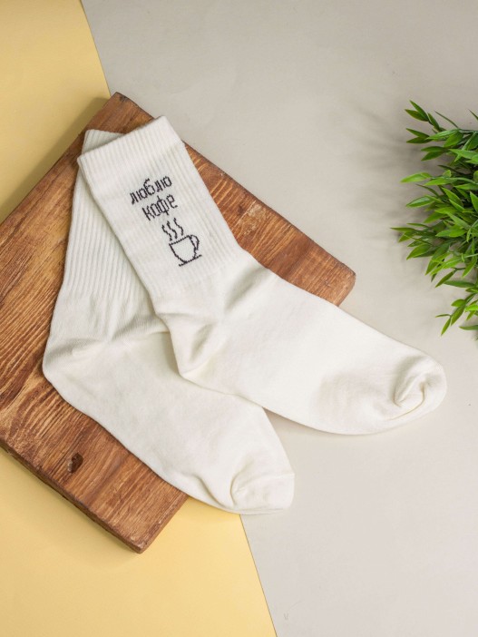 Носки женские &quot;Люблю кофе&quot;, р. 35-40 