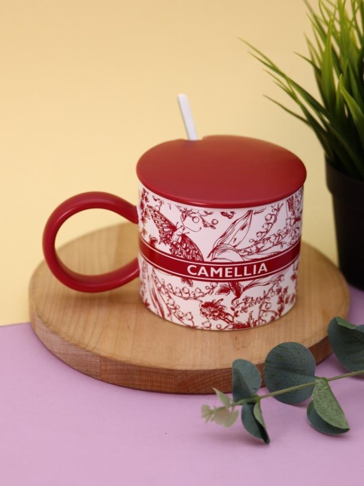 Кружка «Camelia», red (380 ml)