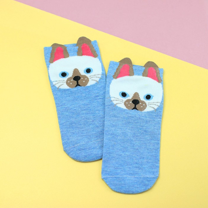 Носки &quot;Котик&quot;, blue 