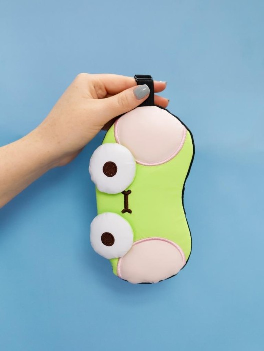 Маска для сна гелевая "Head frog", green 