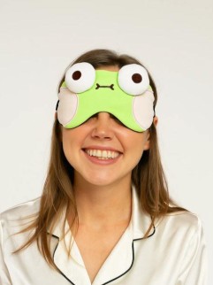 Маска для сна гелевая &quot;Head frog&quot;, green
