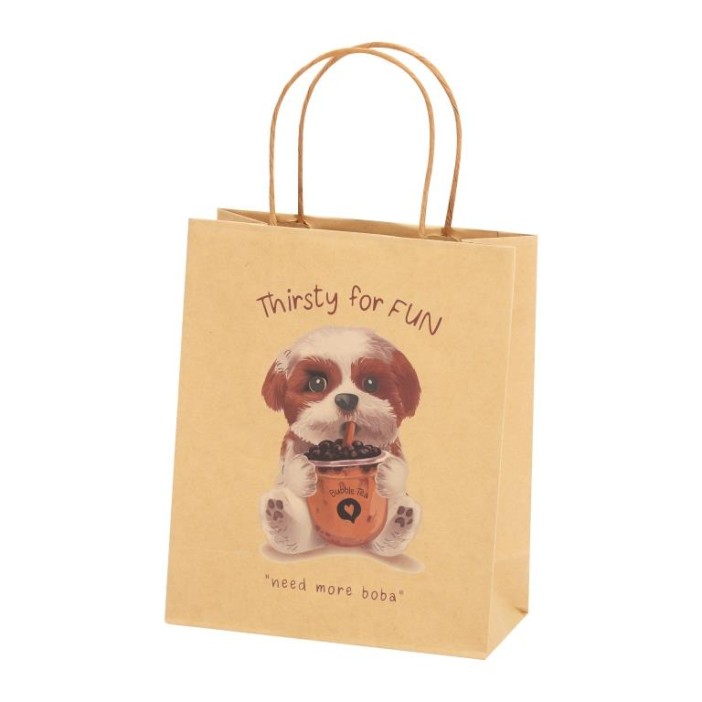 Пакет подарочный крафтовый «Dogkiss», BOBA (21*25,5*10) 