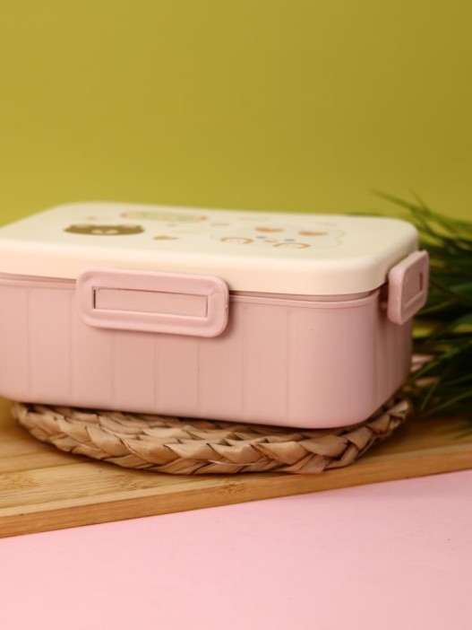 Ланчбокс &quot;Bear and hare friends&quot;, white, 1300 ml 