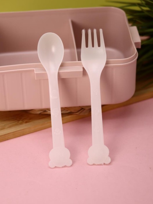 Ланчбокс &quot;Bear and hare friends&quot;, white, 1300 ml 