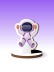 Деревянная фигурка на подставке iLikeGift "Космонавт"