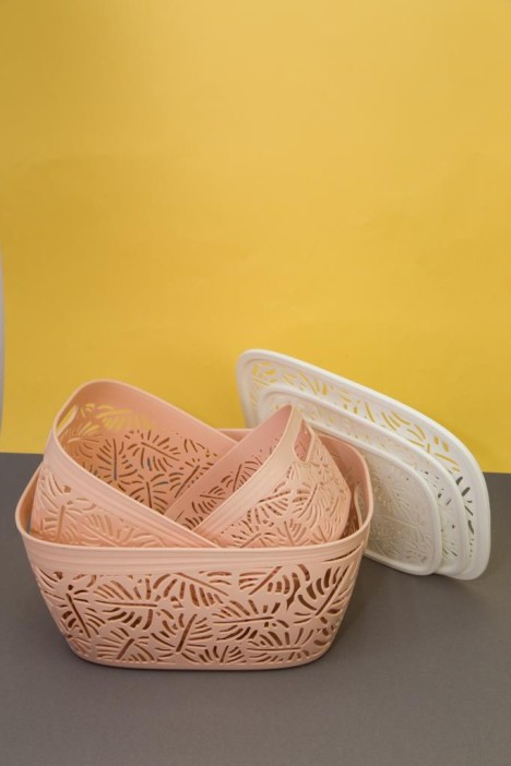 Корзина для хранения &quot;Leaves&quot;, small pink 