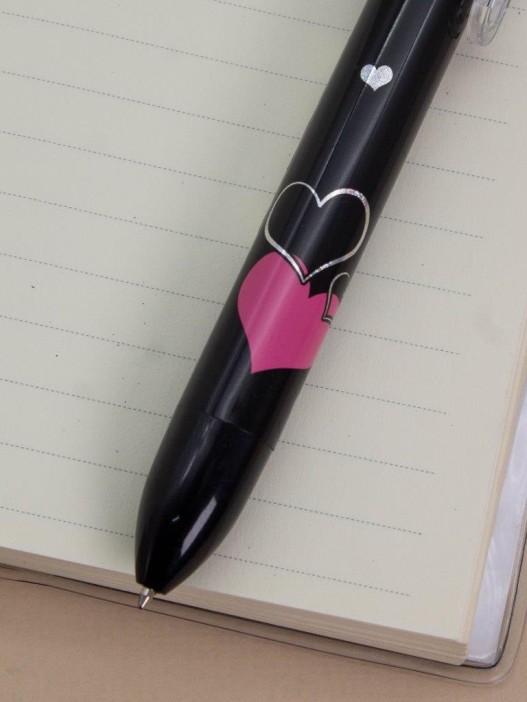 Разноцветная ручка 6 в 1 &quot;Black hearts&quot; 