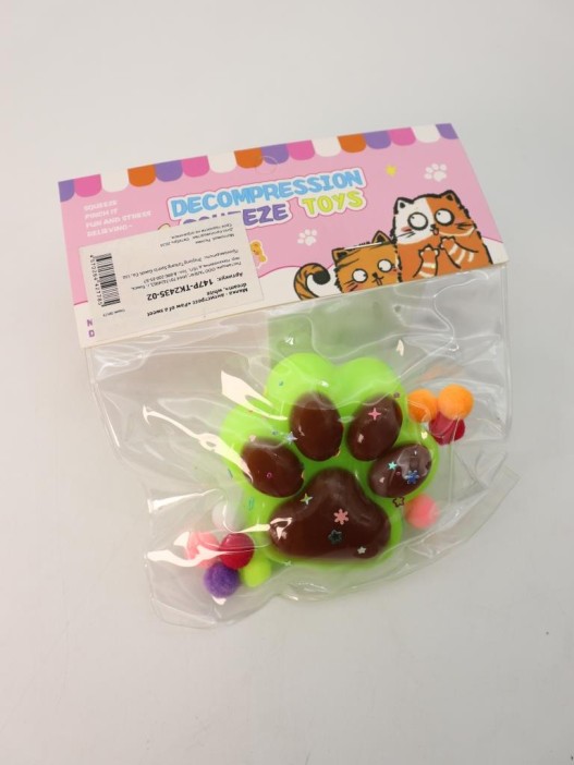 Мялка - антистресс «Нежная Таба ЛАПКА», коричневая 