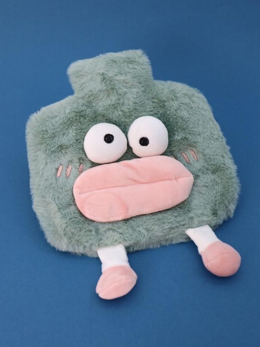 Грелка плюшевая &quot;Weirdos&quot;, green, 1000 мл (20*20 см) 