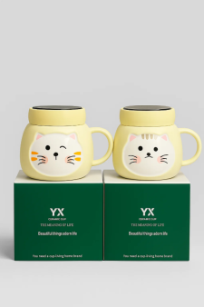 Кружка «Emotions of a cat», yellow (420 ml)