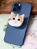 Попсокет iLikeGift "Красивый кот", белый