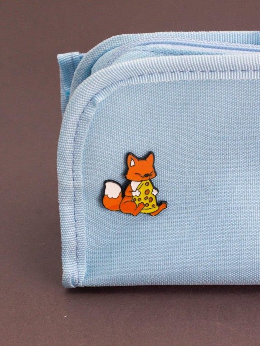 Значок металлический iLikeGift &quot;Gourmet fox&quot; 