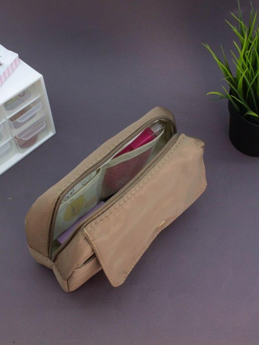 Пенал - косметичка &quot;You are so cute&quot;, brown (12*21*6,5 см) 