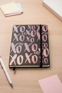 Блокнот (А5) &quot;XO metallic&quot;, black (14.5*21)