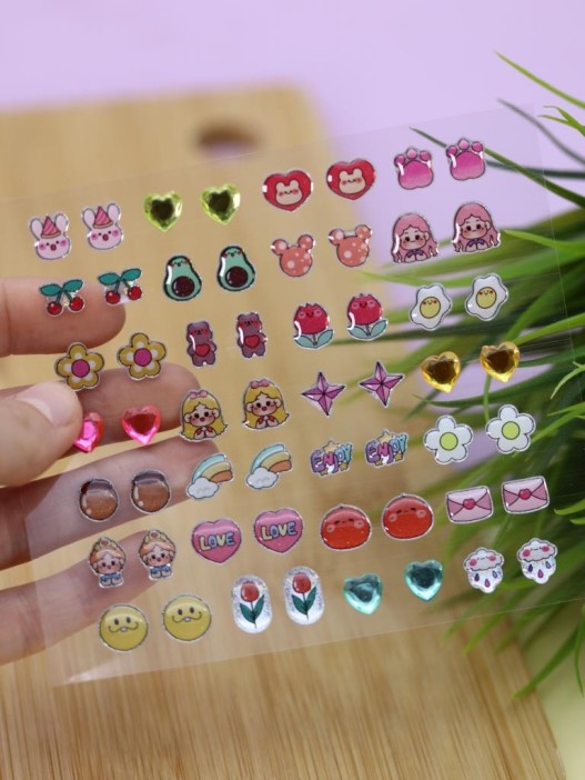 Наклейки для ушей &quot;Mermaid Nails&quot; (11,5*24 см) 