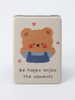 Зеркало "Be happy enjoy the moment", yellow