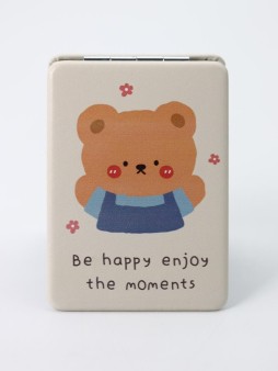 Зеркало "Be happy enjoy the moment", yellow