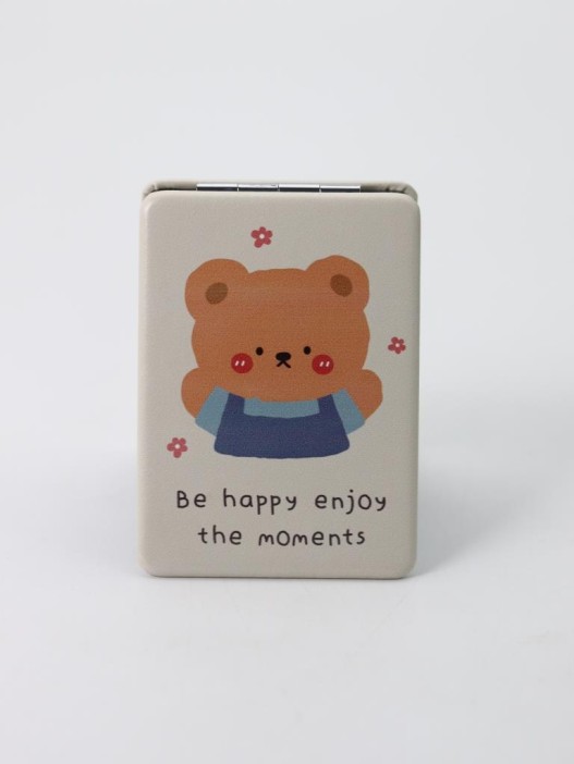 Зеркало "Be happy enjoy the moment", yellow 