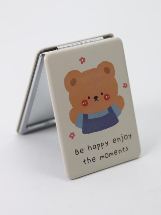 Зеркало "Be happy enjoy the moment", yellow 