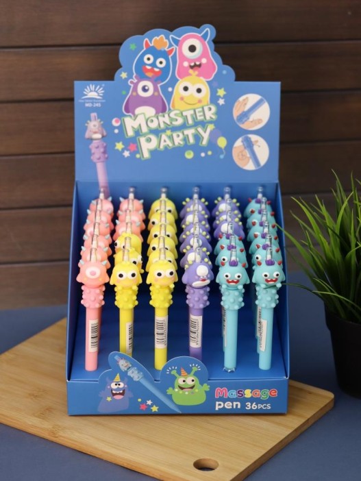 Ручка &quot;Monster party&quot;, mix, шоу-бокс 36 шт. 