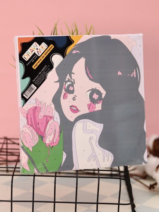 Картина по номерам на подрамнике Draw Me! «Beautiful person», (20*20 см) 