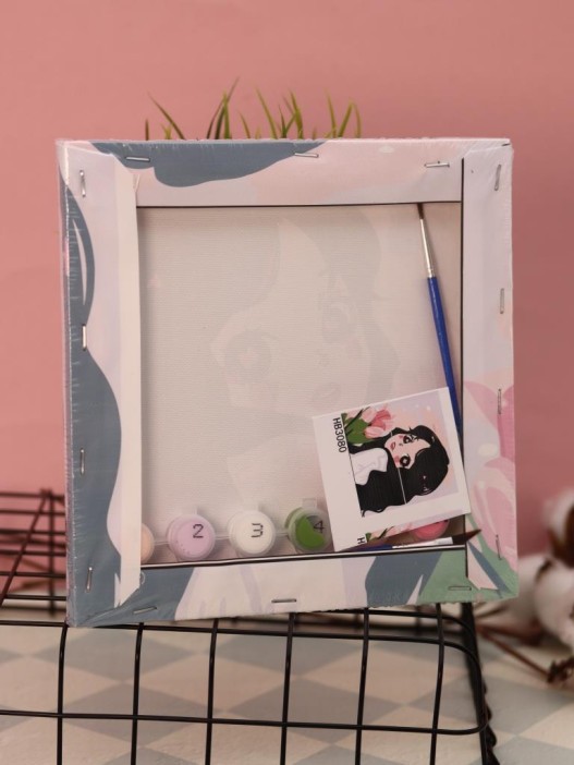 Картина по номерам на подрамнике Draw Me! «Beautiful person», (20*20 см) 