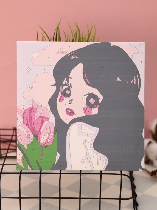 Картина по номерам на подрамнике Draw Me! «Beautiful person», (20*20 см) 