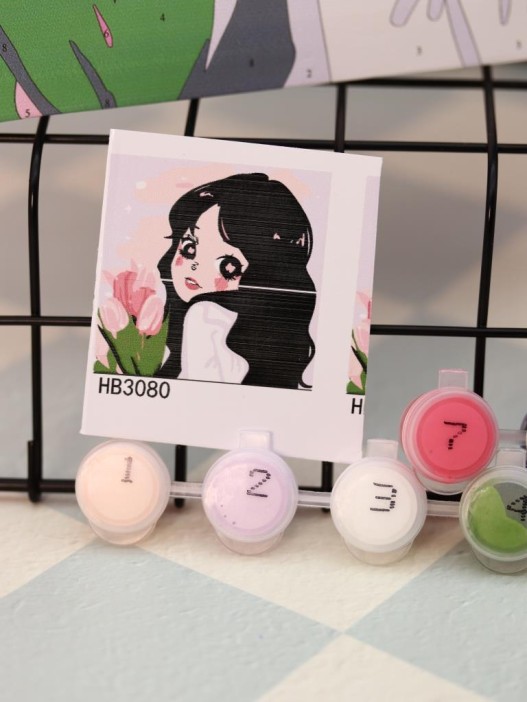 Картина по номерам на подрамнике Draw Me! «Beautiful person», (20*20 см) 