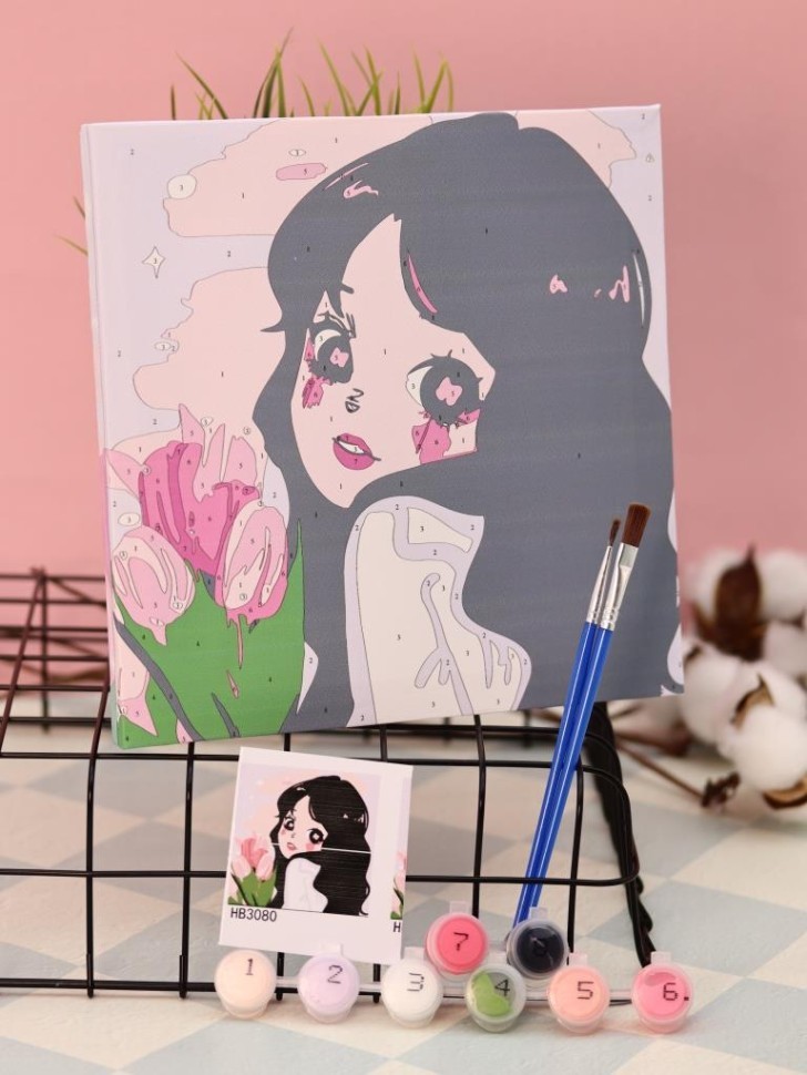 Картина по номерам на подрамнике Draw Me! "Красивый человек", (20*20 см)