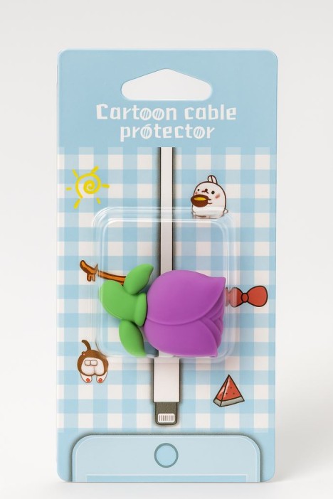 Защитная насадка для провода "Flower", purple 