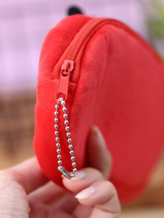 Пенал плюшевый &quot;Ladybug&quot;,red (20*10 см) 