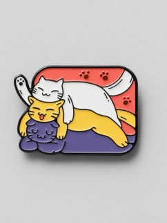 Значок металлический iLikeGift &quot;Cozy trio&quot;