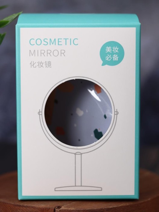 Зеркало настольное на ножке &quot;Beautiful&quot;, blue (18*10,5 см) 