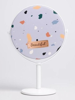 Зеркало настольное на ножке "Beautiful", blue (18*10,5 см)