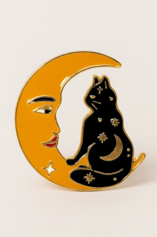 Значок металлический iLikeGift "Moon magic"