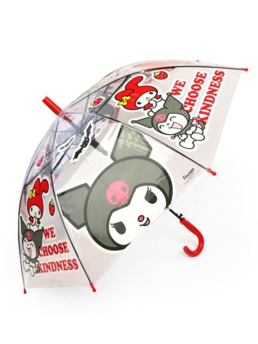 Прозрачный зонт для детей &quot;Куроми и Май Мелоди&quot;, полуавтоматический (L=68 см, D=84 см) 