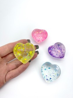 Мялка - антистресс «Сердце», микс, 1 шт. (4*3,8 см)