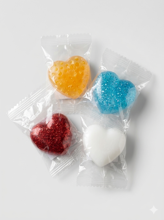 Мялка - антистресс «Сердце», микс, 1 шт. (4*3,8 см) 