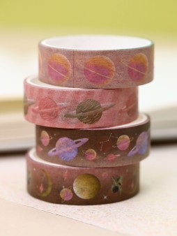 Набор декоративного скотча «Астронавт», коричневый