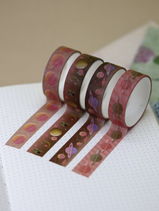 Набор декоративного скотча «Астронавт», коричневый 