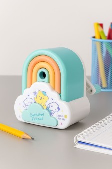 Точилка для карандашей механическая "Rainbow", white
