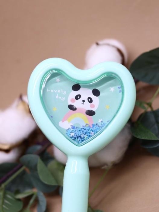 Расческа «Heart panda», blue 