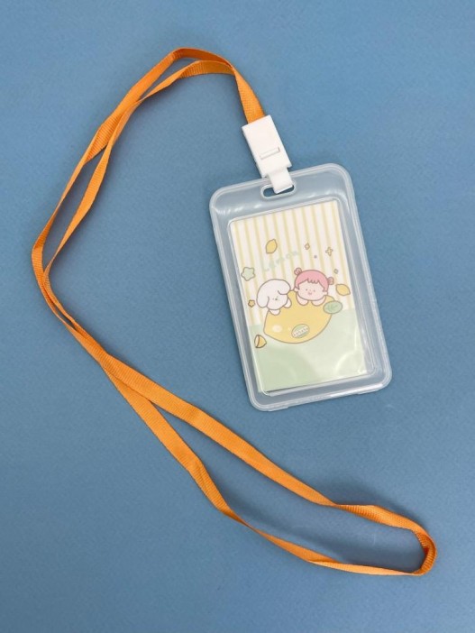 Держатель для карт с шнурком &quot;Lemon fun&quot;, yellow (11.5*7 см) 