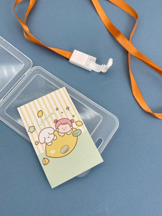 Держатель для карт с шнурком &quot;Lemon fun&quot;, yellow (11.5*7 см) 