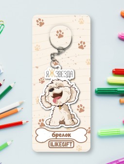 Брелок ЭКО из дерева iLikeGift "Я Звезда"